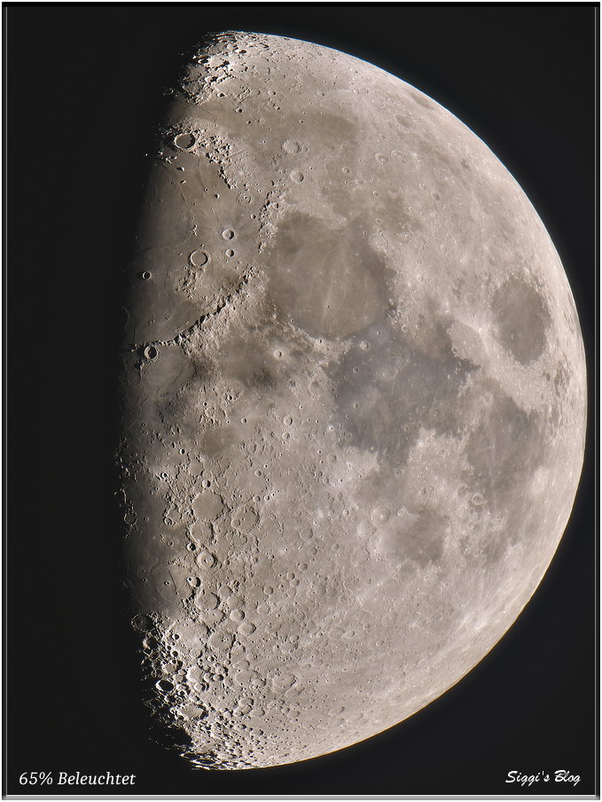 191205 Mond 65% Beleuchtet // 404.000 km 