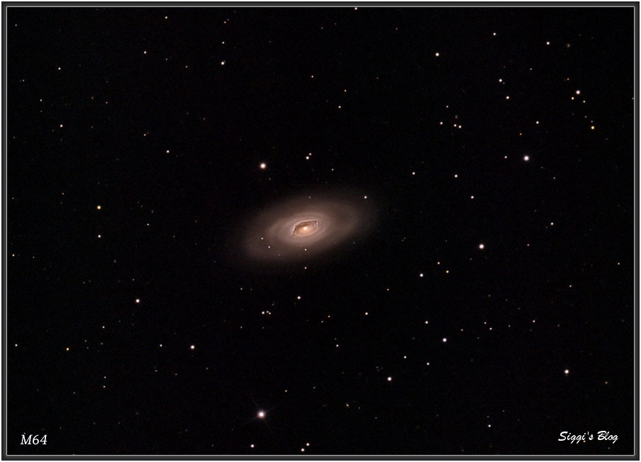 170401 M64 Blackeye-Galaxie / Schwarzes Auge  170401 M64 Blackeye-Galaxie / Schwarzes Auge