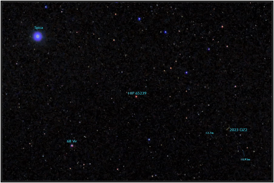 23032 Asteroid 2023 DZ2 Crop 23032 Asteroid 2023 DZ2 Crop