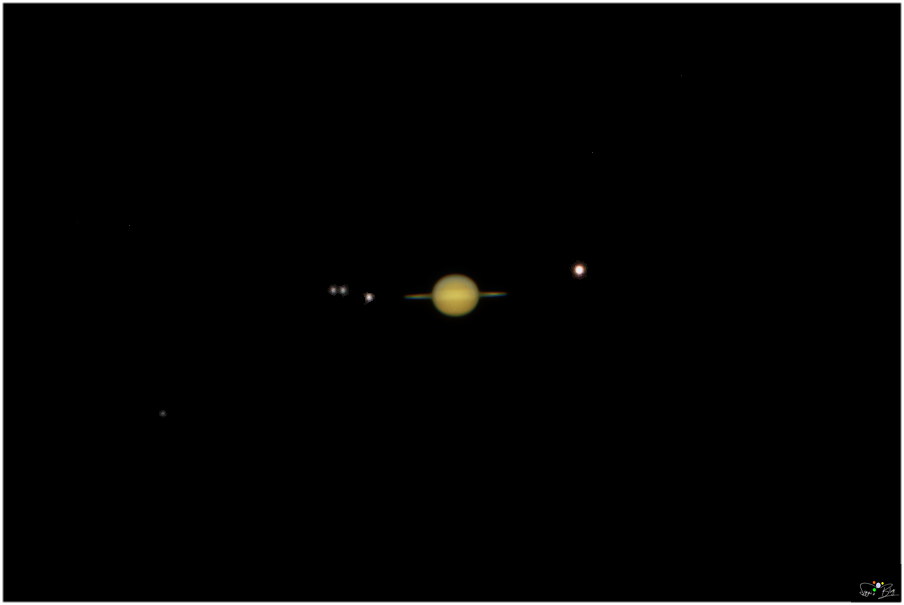 250920 Saturn mit Monden 250920 Saturn mit Monden