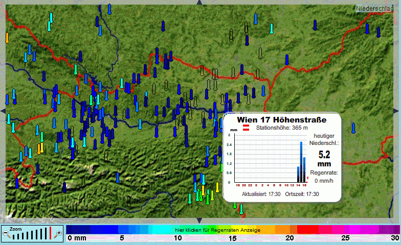 AWKAS Regenübersicht