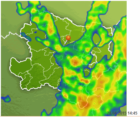 14:45 Wetterradar NÖ