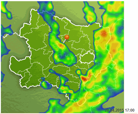 17:00 Wetterradar NÖ