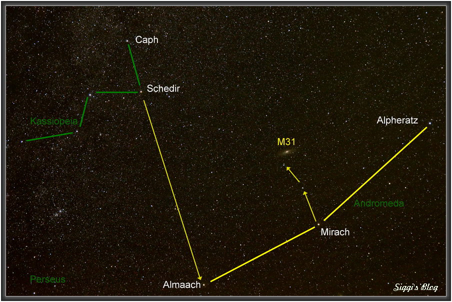 Auffindekarte M31