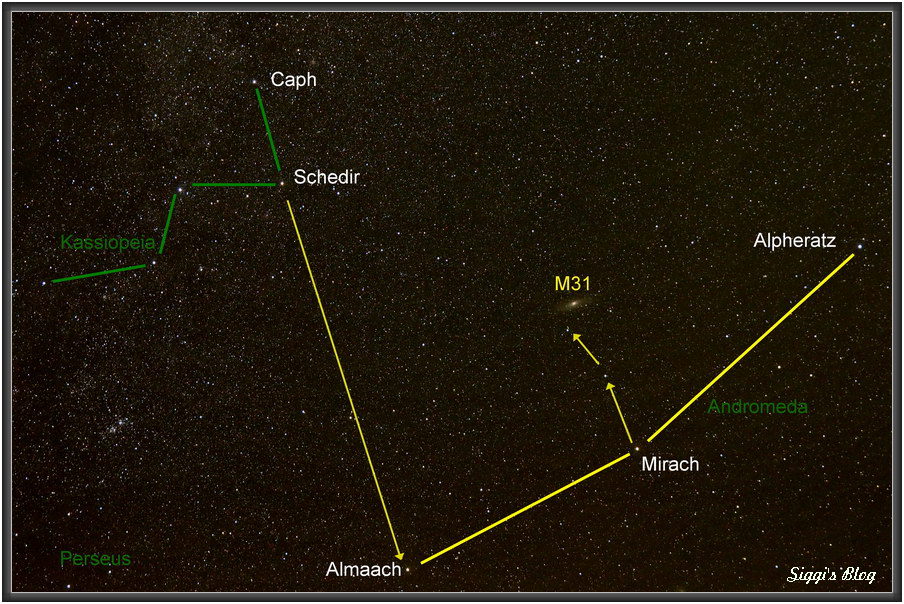 Auffindekarte M31 Auffindekarte M31