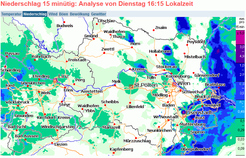 16:15 Regen