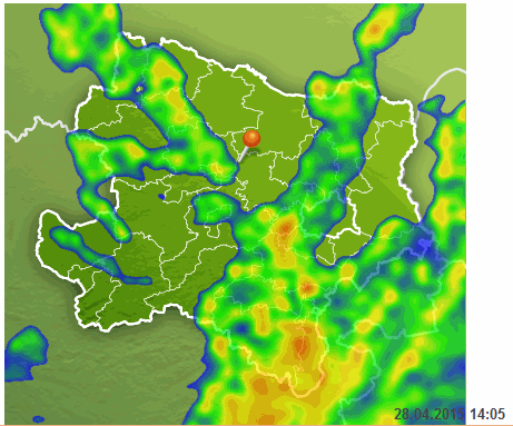 14:05 Wetterradar NÖ