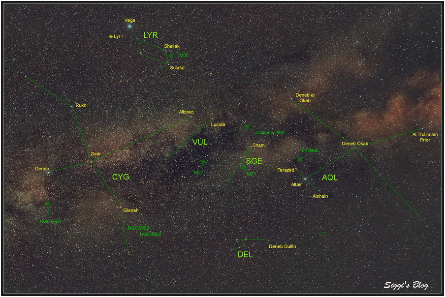 150806 Sternbild Schwan - Adler 150806 Sternbild Schwan - Adler