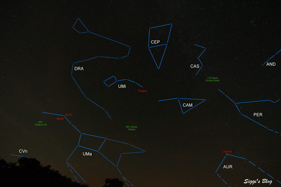 140828 Region um Polarstern - UMI UMa 7mm Anno 140828 Region um Polarstern - UMI UMa 7mm Anno