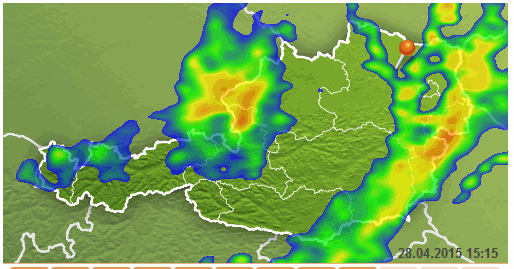 15:15 Wetterradar Österreich