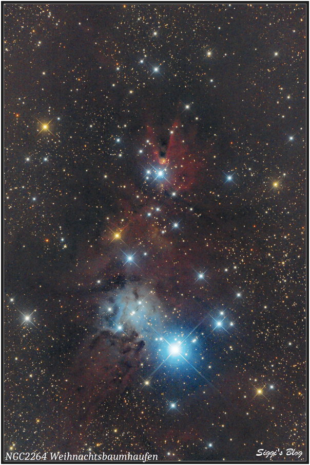 161229 NGC2264 Weihnachtsbaum Sternhaufen