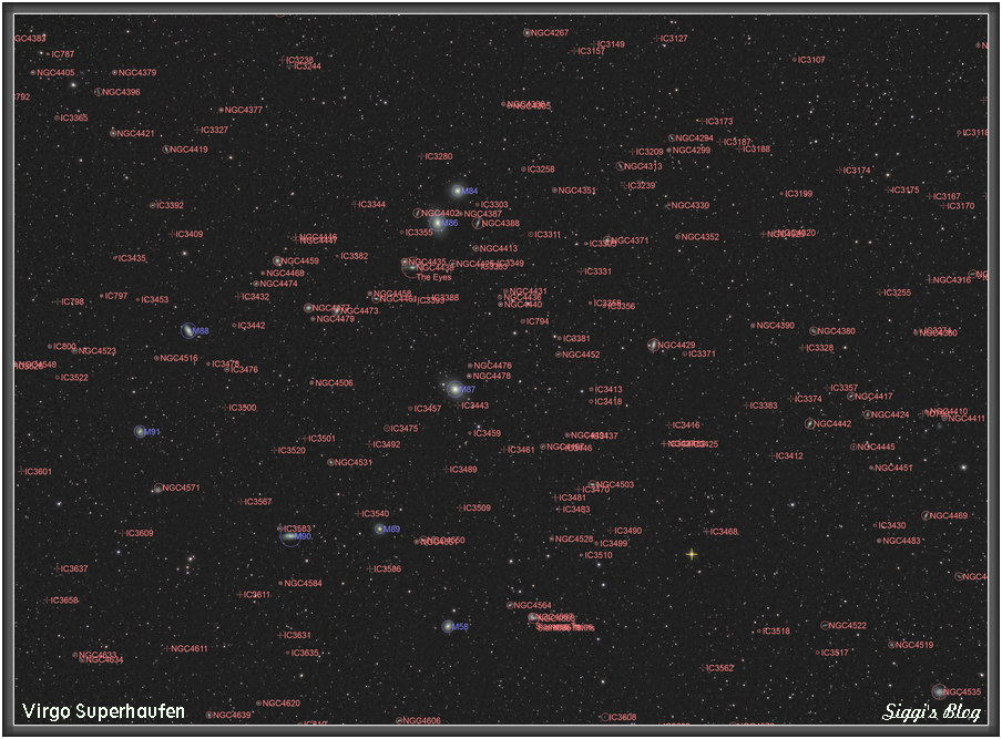 170421 Virgo Haufen umd M87 (Virgo Galaxie) 170421 Virgo Haufen umd M87 (Virgo Galaxie)