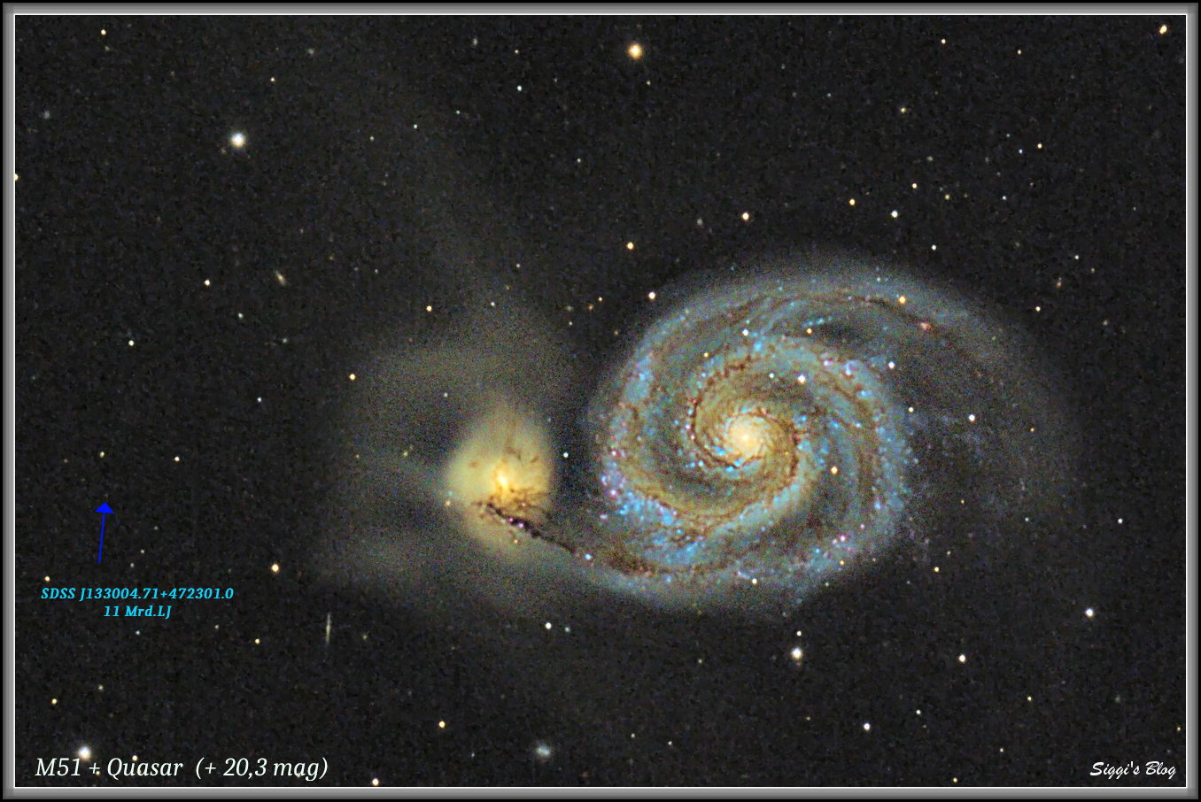 170331 M51+ Quasar SDSS J13004.71+472301.0 170331 M51+ Quasar SDSS J13004.71+472301.0