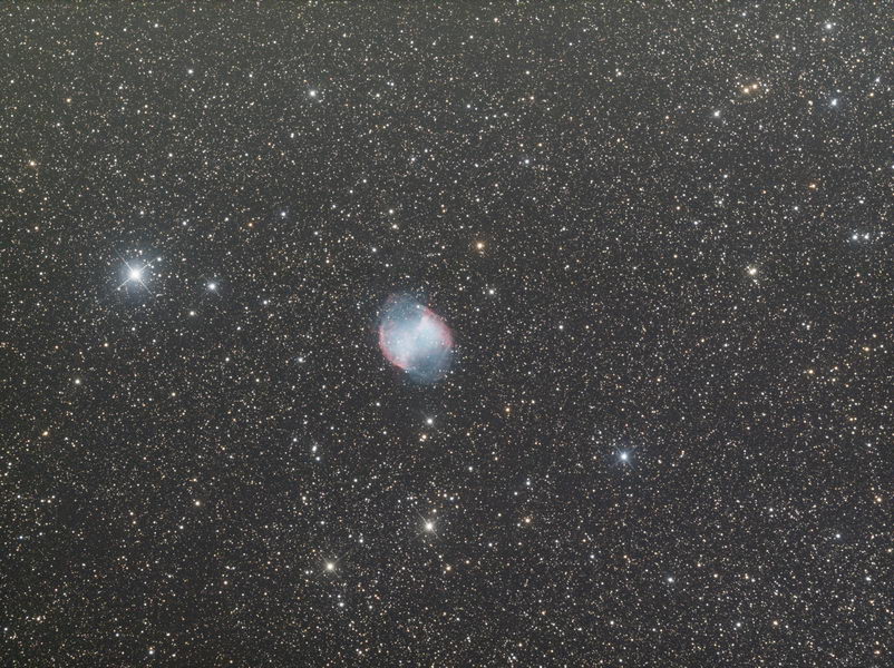 170814 M27 / Hantelnebel - Rohbild nach stacken 170814 M27 / Hantelnebel - Rohbild nach stacken