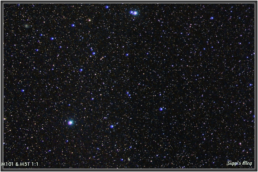 170331 UMa - M101 und M51 1:1 Crop
