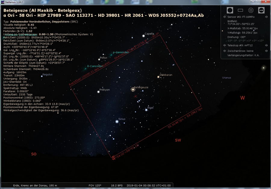 Stellarium - Orion mit 12mm Stellarium - Orion mit 12mm