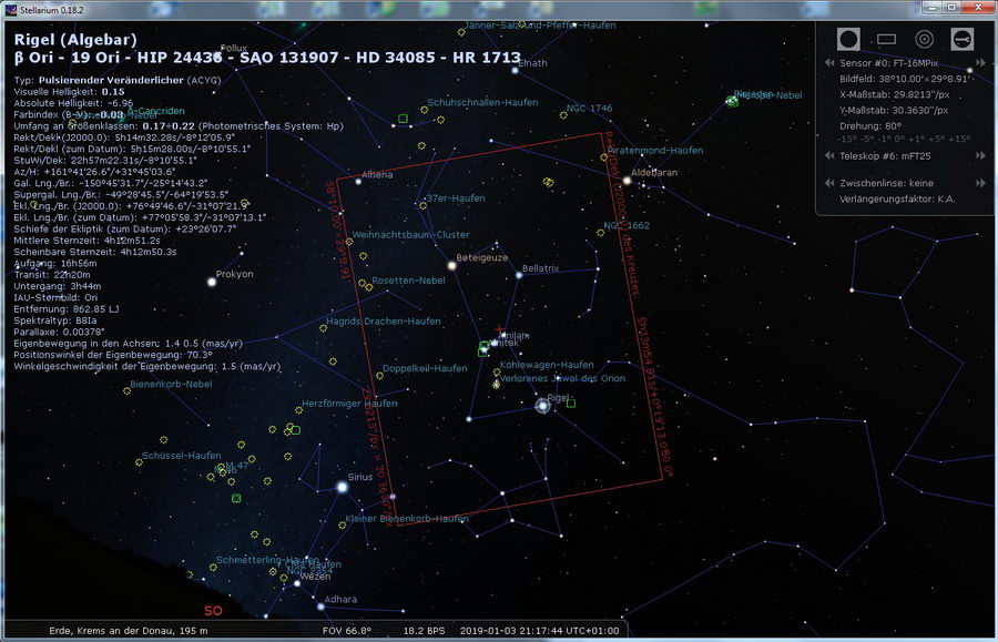Stellarium - Orion mit 25mm Stellarium - Orion mit 25mm