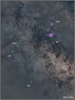 160807 Südliche Milchstraße - wichtigste Objekte