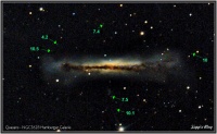 170226 Quasare hinter NGC3628 / Hamburger Galaxie