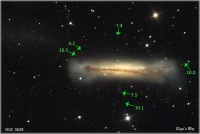 1905 NGC3628 - Hamburger Galaxie und Quasare