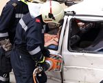 Einsatzübung Verkehrsunfall